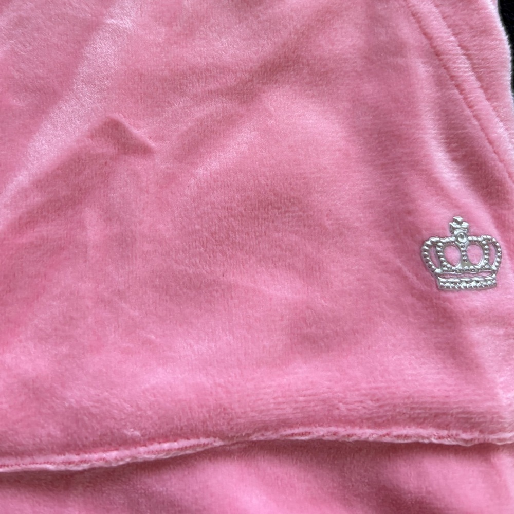 NWT Juicy Couture Large Velour Pink Shorts With Pockets - Picture 6 of 7